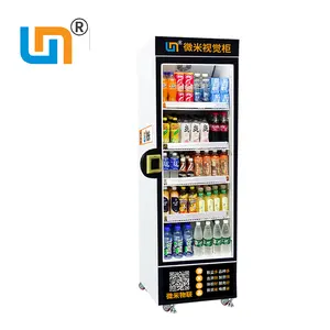 AI Visual Technology Base Smart Fridge Vending Machine For Foods And Drinks