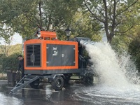 Bomba de Agua Centrífuga Autocebante de Alto Rendimiento con Motor Diésel, Tipo Remolque, para Situaciones de Emergencia, Control de Inundaciones y Minería