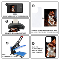 TPU avec plaque en aluminium coque de téléphone 13 mini coque de téléphone à sublimation 2d coque de téléphone à sublimation