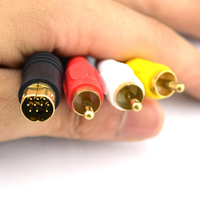 Untuk SEGA adaptor Video Audio Saturnus kabel HDTV kabel plastik kabel AV untuk komputer TV kabel RCA untuk Sega