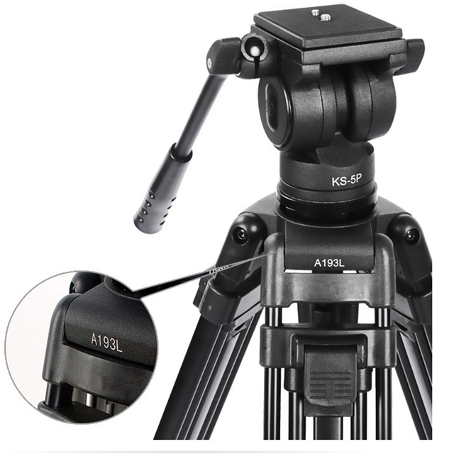 YITAI Professional Heavy Duty Aluminum Alloy Folding Camera Tripod