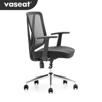 Fauteuil de bureau pivotant de haute qualité, fauteuil de direction à faible MOQ, en tissu, avec structure en plastique moderne, pour usage domestique, bureau et commercial