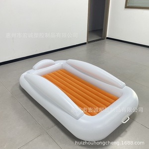Inflatable Children's Bed With Guardrails 0.3mm Thick Environmentally Friendly Pvc Portable For Travel And Outdoor Use - Product Image 5