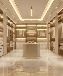 ตู้เสื้อผ้าแบบวอล์กอินสำหรับห้องนอนตู้เสื้อผ้าแบบวอล์กอินสำหรับห้องนอนตู้เสื้อผ้า - Product Image 1