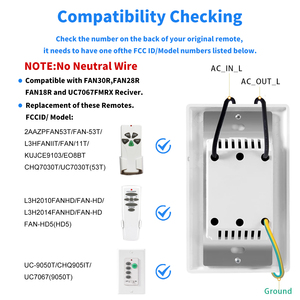 By061r28 <span class=keywords><strong>Mini</strong></span> Kit nhà thông minh Hệ thống tương thích cho Bluetooth kích hoạt by061r28 phổ quạt trần điều khiển từ xa - Product Image 3