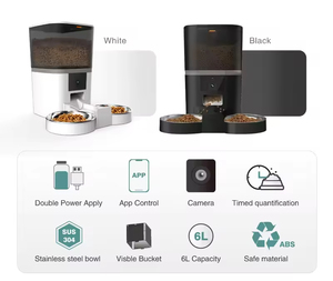 Comedero Automático Inteligente Personalizado para Mascotas, Dispensador de Comida Seca para Mascotas de 4L/6L, Comedero Eléctrico Automático para Cachorros, Comedero Portátil con Temporizador y Carga - Product Image 4