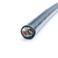 Câble sous-marin hybride haute puissance - 29 AWG courant élevé + 222 AWG paire torsadée blindée auxiliaire (Feuille + Tresse) Cuivre étamé/PVC/TPU