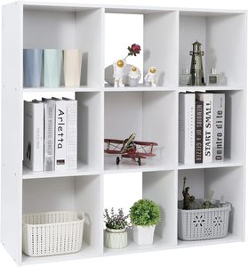 9 Cube Storage <b>Shelf</b> Organizer Wooden Bookshelf System Display <b>Shelves</b> Compartments ZY120 <b>Book</b> Display Rack ZY120 - Product Image 2