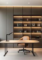 Bureau mural flottant mince et minimaliste avec armoires à fermeture douce pour petit studio, appartement ou coin de bureau