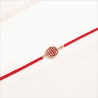 Bracelet corde rouge ajustable 12 signes du zodiaque, bijou de charme tissé à la main, cadeau d'amitié pour couple, nouveauté