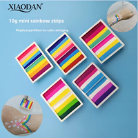 Mini palette de peinture corporelle naturelle à base d'eau pour enfants, 24 couleurs arc-en-ciel, pour les spectacles sur scène, le maquillage et la peinture