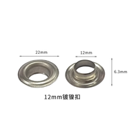 Œillets en fer LIUDU à prix d'usine pour machine à poinçonner (5,5 mm-12 mm) certifiés gris/argent/or, garantie 1 an