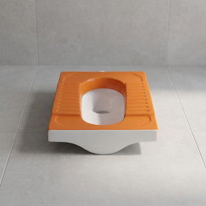 WC portable en céramique sans rebord, design asiatique moderne bleu, pour salle de bain, Orissa Pan, siège de toilette asiatique. - Product Image 6