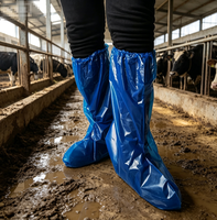 Protège-chaussures jetables imperméables et antidérapants pour bottes de ferme, élastiques, pour l'inspection agricole et vétérinaire