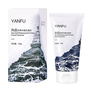 Nettoyant Visage Moussant au Sel Marin Marque Blanche OEM ODM Soin de la Peau en Stock Démaquillant Hydratant - Product Image 1