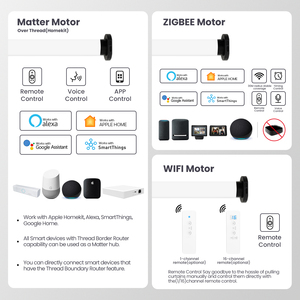 Tende a Rullo Motorizzate Elettriche Doppie Giorno/Notte Automatiche Smart Oscuranti Zebra <span class=keywords><strong>per</strong></span> Finestre, Senza Foratura né Attrezzi - Product Image 2