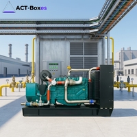 Groupe électrogène au gaz naturel de 500 kW pour l'alimentation des mineurs de Bitcoin ASIC dans un centre de données de colocation