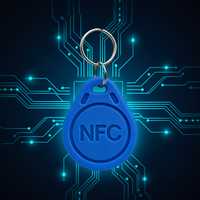Etiquetas NFC Mini Programables Directas de Fábrica, Llaveros RFID de 125KHz de PVC para Identificación de Empleados de Hotel, Membresía, Fidelización y Acceso