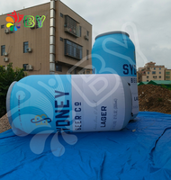 Bouteille de jus géante gonflable publicitaire extérieure personnalisée en vente pour la promotion