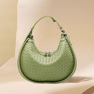 Produttori di borse personalizzate in tessuto da donna firmate mezza luna in pelle a tracolla borsa di lusso a tracolla borsa da donna - Product Image 1