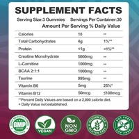 Gummies de créatine monohydrate 8000 mg pour hommes et femmes, sans sucre, supplément pré-entraînement, énergie, électrolytes