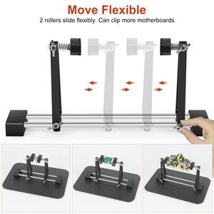 Abrazadera de soldadura ajustable, marco de soporte de PCB <span class=keywords><strong>para</strong></span> placa de circuito, herramienta de reparación de soldadura de placa base, rotación de 360 grados - Product Image 3
