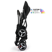 Poussettes pour bébés, nouveau design, légères, pliables, poussettes de voyage pour bébés jumeaux, cadre en acier inoxydable, vente en gros