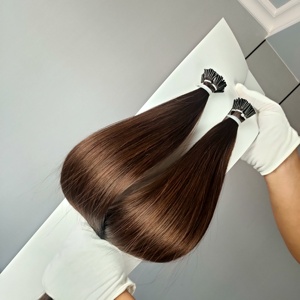 โรงงานผลิตเครื่องประดับผม Jasmine Beauty ขายส่งผมต่อแบบ I-Tips  แบบ Pre-bonded  ต่อผมด้วยเคราติน  ผมแท้  สำหรับร้านเสริมสวย - Product Image 1