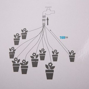 Kit de Riego por Goteo de 10 Cabezales con Salida de Agua Ajustable para Plantas, Uso en Jardín y Hogar - Product Image 4
