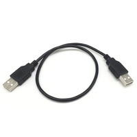 Cable Extensor USB 2.0 de Tipo A Macho a Macho, 0.3m/0.5m/1m, Cable de Extensión USB Corto para Periféricos de PC, Venta al Por Mayor
