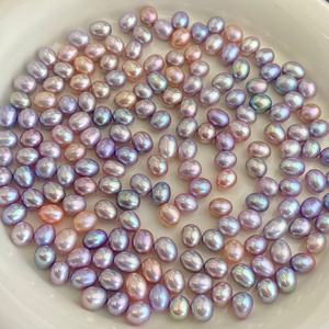 ไข่มุกน้ำจืดธรรมชาติ 6-7 มม. รูปทรงข้าวสาร หลากสี ขายส่งจำนวนมาก แสงสว่างมาก แทบไร้ตำหนิ สำหรับทำเครื่องประดับ - Product Image 2