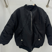 Blouson d'aviateur à col montant style coréen personnalisé de haute qualité High Street Veste en coton à patchwork pour hommes et femmes