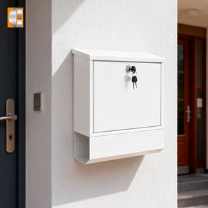 Buzón de Oficina de Acero Inoxidable con Recubrimiento en Polvo, Resistente al Agua, Montado en la Pared, con Capacidad de 16L, Antirrobo, para <span class=keywords><strong>Correo</strong></span> y Cartas - Product Image 1