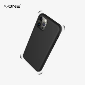 X.ONE Schwarz Soft TPU Handy Rückseite Abdeckung Stoß feste Rüstung Handy hülle für iPhone 12 13 14 15 Pro max