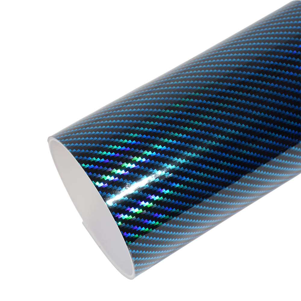 PET Laser Carbon Fiber blue