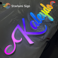 Letras de Canal con Iluminación Frontal LED Personalizadas, Letrero Acrílico 3D al por Mayor para Empresas de Publicidad