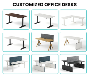 Escritorio de pie eléctrico de diseño moderno, escritorio de esquina en forma de L de altura ajustable para espacios de trabajo colaborativos, proveedor de proyectos - Product Image 4