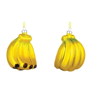 Op Maat Gemaakt Kerstversiering Gepersonaliseerd Geblazen Glas Banaan Vakantie Fruit Ornament Te Koop Milieuvriendelijk