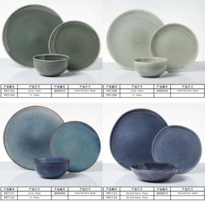 Set di Stoviglie in Gres EKA con Basso <span class=keywords><strong>MOQ</strong></span> e Campione Gratuito, Set di Piatti e Stoviglie in Porcellana, Set di Stoviglie in Ceramica per Ristoranti e Hotel - Product Image 2