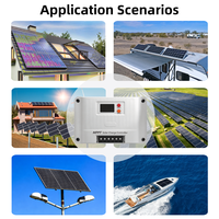Contrôleur de charge solaire MPPT Solarparts Shiner Series 10A-60A 12V/24V/48V Auto, compatible avec les batteries au lithium, Bluetooth en option