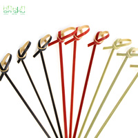 Eetbare bamboe knoopspiesjes, wegwerpbaar, voor BBQ, satay, fruit, en buiten koken