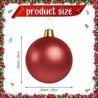 Nouvelles décorations de Noël gonflables en PVC style européen 2026, vente chaude, pour les accessoires de fête de Noël les plus vendus, boules de Noël en forme de cloche