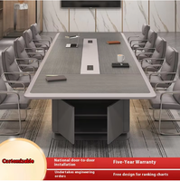 Table et chaises de bureau pliables multifonctions réglables au design contemporain et écologiques avec surface en MDF pour une utilisation en conférence