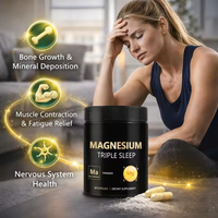 Capsules de L-Thréonate de Magnésium à Marque Blanche OEM – Triple Action pour le Sommeil, les Os et les Articulations chez l'Adulte – Supplément à base de L-Théanine et Acacetine