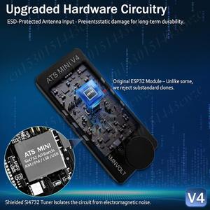 Mini radio V4 pleine bande avec écran 1,9 pouces, FM AM SSB LSB USB, circuit Hi-Z intégré, Type-C V4 avancé ESP32-S3 M - Product Image 1