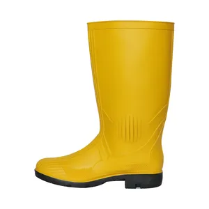 Hot Selling Men Clear Pvc waterproof Boots Shoes Work Rainboots