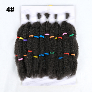 Phổ biến afro kinky số lượng lớn mùa xuân Twist 14inch ngắn afro kinky Marley Twist Bím Tóc Crochet kiểu tóc mềm tóc mở rộng T350 # - Product Image 6