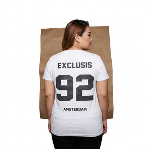 เสื้อยืดคอกลมแขนยาวพิมพ์ลายโลโก้ตามสั่ง สไตล์สตรีทแวร์ ไซส์พลัสสำหรับผู้หญิง เนื้อผ้าระบายอากาศได้ดี เป็นมิตรต่อสิ่งแวดล้อม ไม่เป็นขุย - Product Image 2