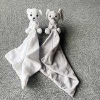 Nouveau-né bébé enfant enfants super doux câlin peluche animal couette serviette bébé jouets et couverture éléphant ours