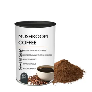 自有品牌健康促进9混合草药酮咖啡速溶蘑菇咖啡粉